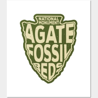 Agate Fossil Beds National Monument name arrowhead Posters and Art